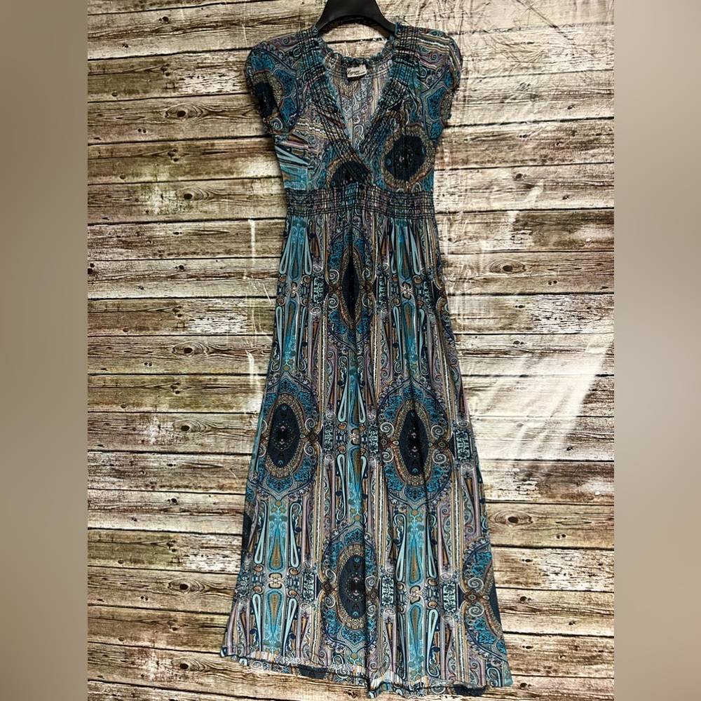 LAPOGEE Navy Blue Maxi Dress - Size L